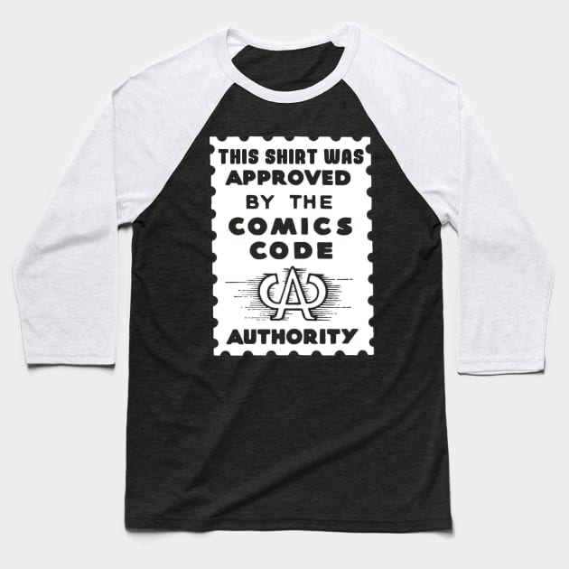 Comics Code Baseball T-Shirt by ComicBook Clique